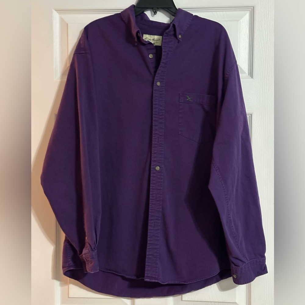 Vintage Eddie Bauer Men’s Long  Sleeve Button Down - Size XL‎